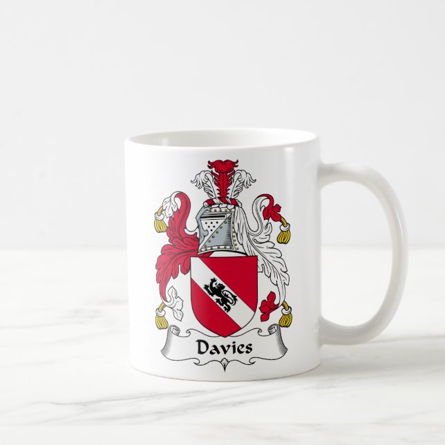 Caneca De Café Crista da família de Davies (Direita)