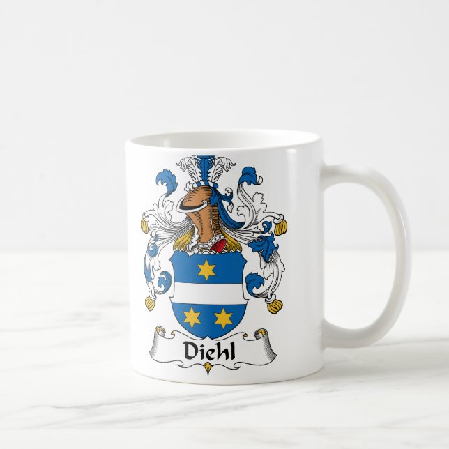 Caneca De Café Crista da família de Diehl (Direita)