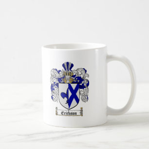CANECA DE CAFÉ CRISTA DA FAMÍLIA DE ERICKSON - BRASÃO DE ERICKSON