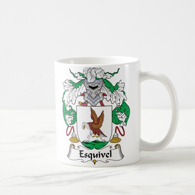 Caneca De Café Crista da família de Esquivel (Direita)