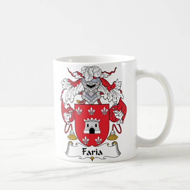Caneca De Café Crista da família de Faria (Direita)