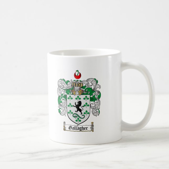 CANECA DE CAFÉ CRISTA DA FAMÍLIA DE GALLAGHER - BRASÃO DE (Direita)