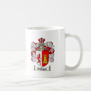 CANECA DE CAFÉ CRISTA DA FAMÍLIA DE GALLEGOS - BRASÃO DE GALLEGOS