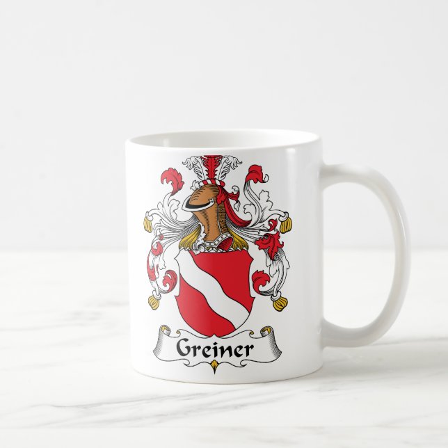 Caneca De Café Crista da família de Greiner (Direita)