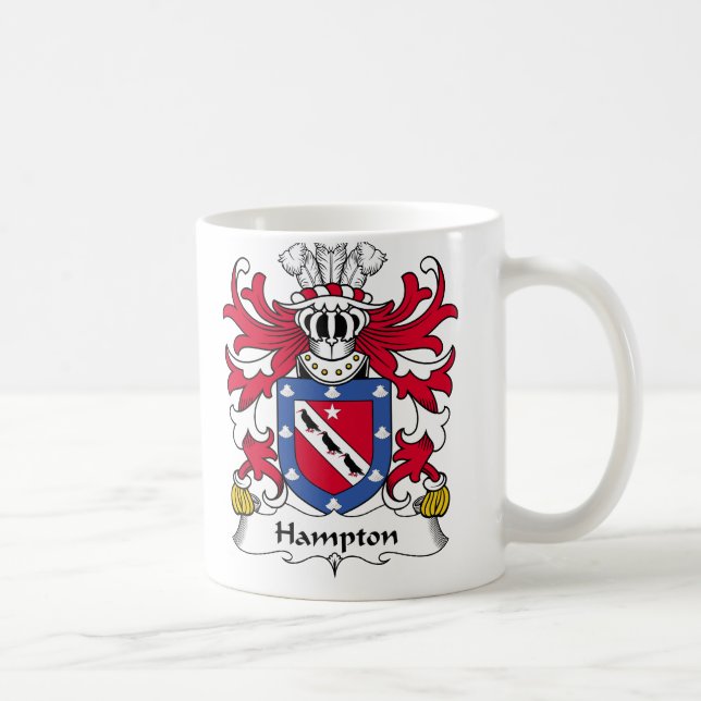 Caneca De Café Crista da família de Hampton (Direita)