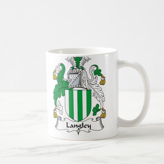 Caneca De Café Crista da família de Langley (Direita)