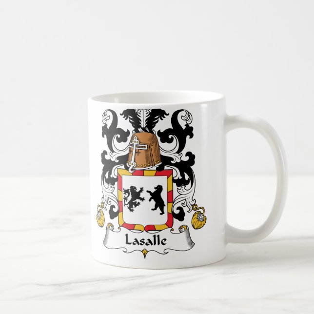 Caneca De Café Crista da família de LaSalle (Direita)