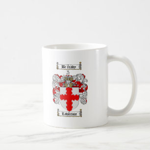 CANECA DE CAFÉ CRISTA DA FAMÍLIA DE LAWRENCE - BRASÃO DE LAWRENCE