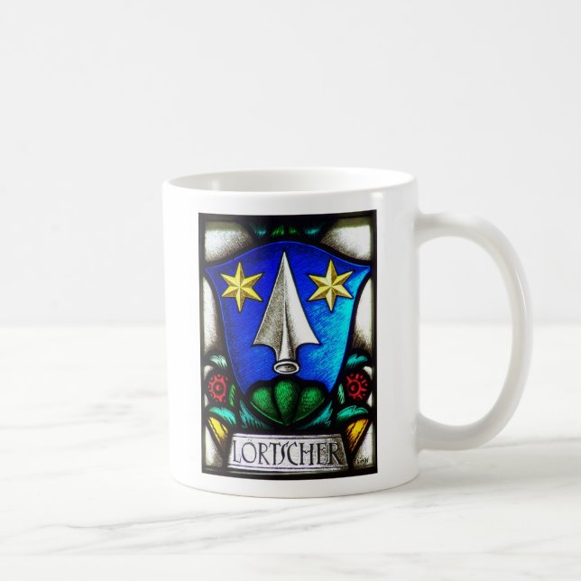 Caneca De Café Crista da família de Loertscher (Direita)