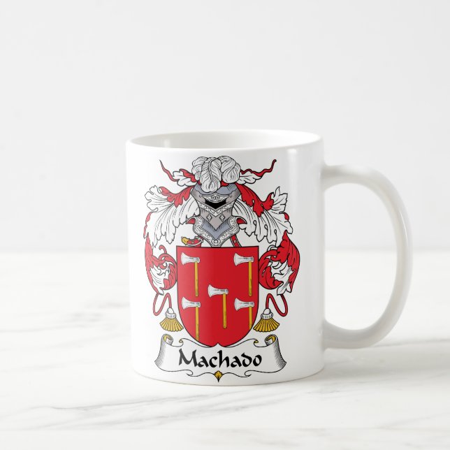 Caneca De Café Crista da família de Machado (Direita)