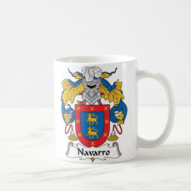 Caneca De Café Crista da família de Navarro (Direita)