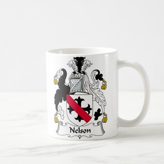 Caneca De Café Crista da família de Nelson (Direita)