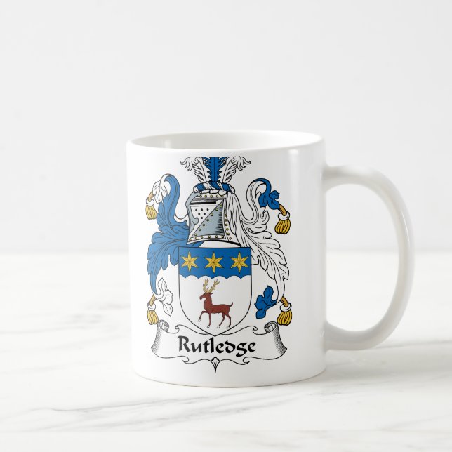 Caneca De Café Crista da família de Rutledge (Direita)