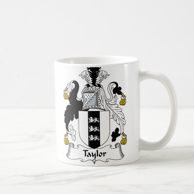 Caneca De Café Crista da família de Taylor (Direita)
