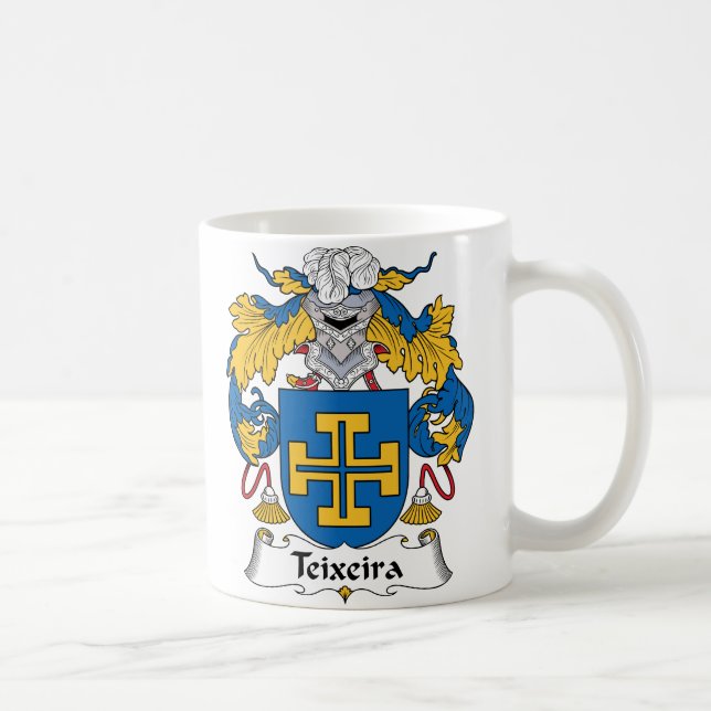 Caneca De Café Crista da família de Teixeira (Direita)