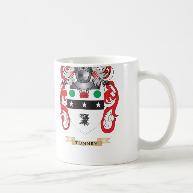 Caneca De Café Crista da família de Tunney (brasão) (Direita)