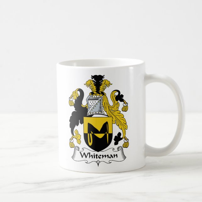Caneca De Café Crista da família de Whiteman (Direita)