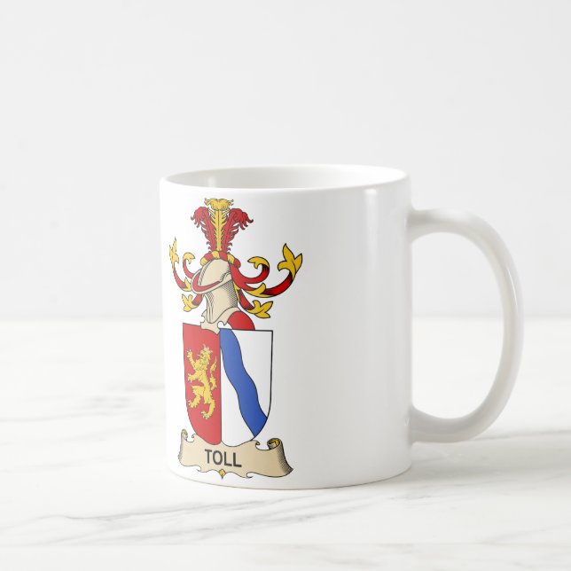 Caneca De Café Crista da família do pedágio (Direita)
