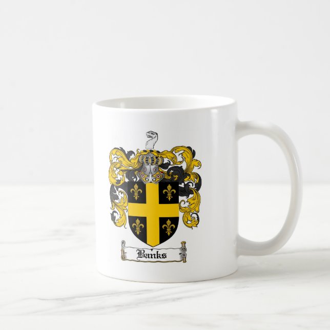CANECA DE CAFÉ CRISTA DA FAMÍLIA DOS BANCOS - BRASÃO DOS BANCOS (Direita)