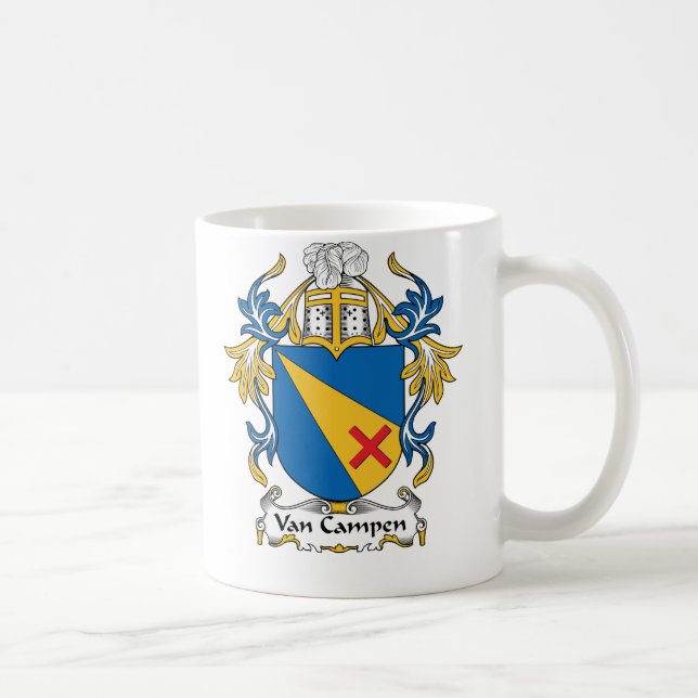 Caneca De Café Crista de Van Campen Família (Direita)