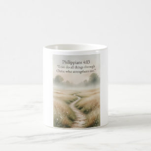 Caneca de Café Cristã Filipenses 4:13