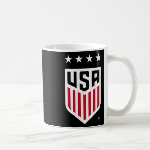 Caneca De Café Crista Frontal Usa Soccer Azul-Marinho Licenciado