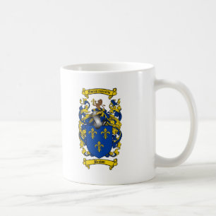 CANECA DE CAFÉ CRISTA MARROM DA FAMÍLIA - BRASÃO MARROM