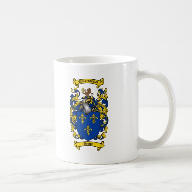 CANECA DE CAFÉ CRISTA MARROM DA FAMÍLIA - BRASÃO MARROM (Direita)
