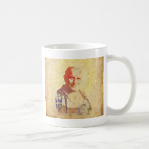 Caneca De Café Crista papal de Papa João Paulo II