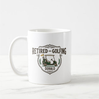 Caneca De Café Crista Personalizada de Carrinho de Golfe para Apo