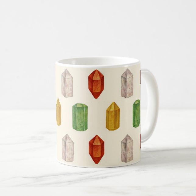 Caneca De Café Cristais (Frente Esquerda)