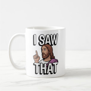 Caneca De Café Cristão Jesus está Observando você, Jesus Eu Vi Is