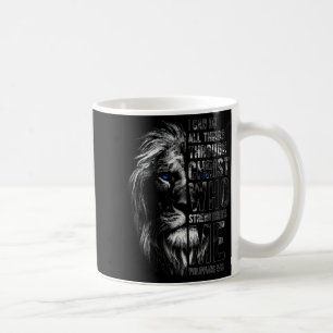 Caneca De Café Cristão Posso Fazer Todas as Coisas Através de Cri
