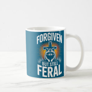 Caneca De Café Cristianismo Perdoado Mas Ainda Guaxinim Feral Cit