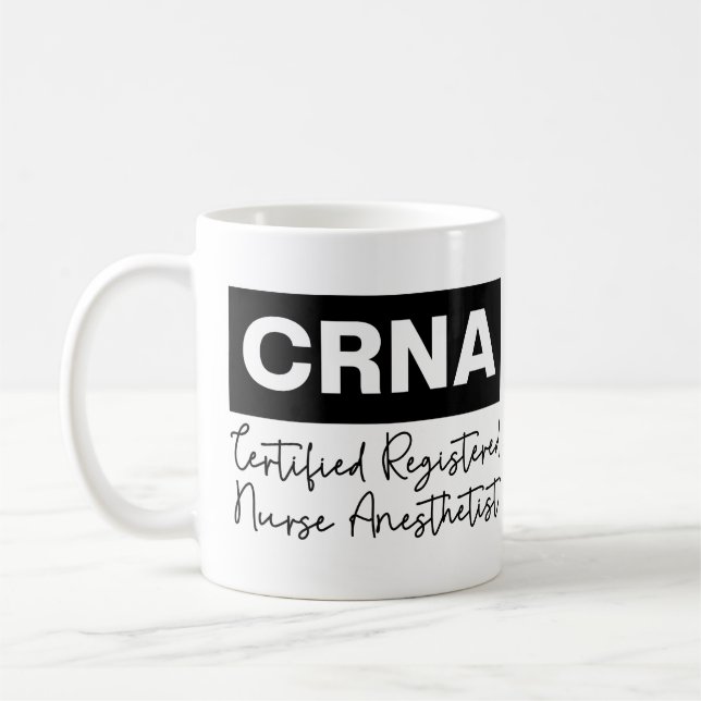 Caneca De Café Cristo anestesista registrado certificado CRNA (Esquerda)