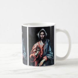 Caneca De Café Cristo como Salvador por El Greco