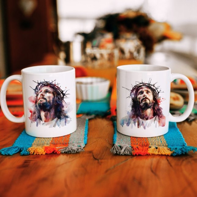 Caneca De Café Cristo Cristão de Jesus Cristo (Criador carregado)