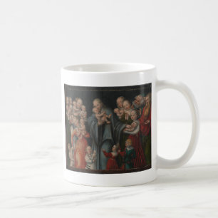 Caneca De Café Cristo que abençoa as crianças