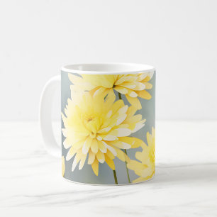 Caneca De Café Crítemos De Aquarela Em Prado Amarelo Claro