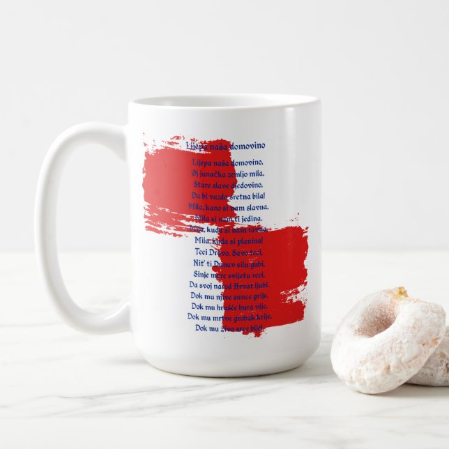 Caneca De Café Croácia (Com Donut)