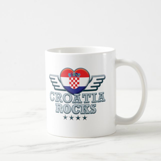 Caneca De Café Croatia balança v2 (Direita)