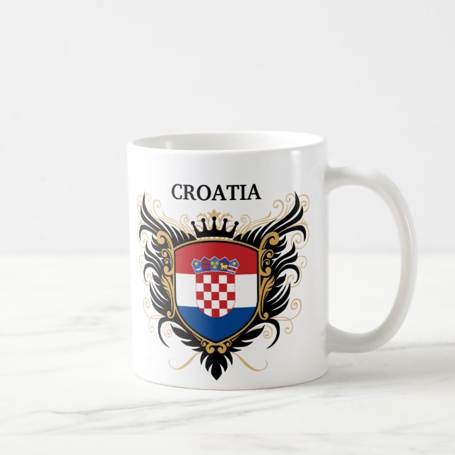 Caneca De Café Croatia [personalize] (Direita)