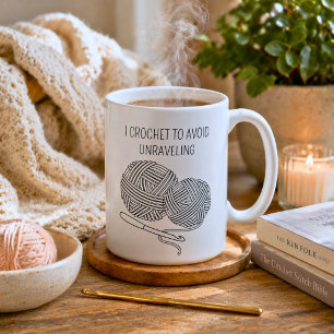 Caneca De Café Croché Humorístico