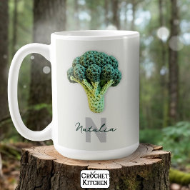 Caneca De Café Crochet Broccoli minimalista e esquisito