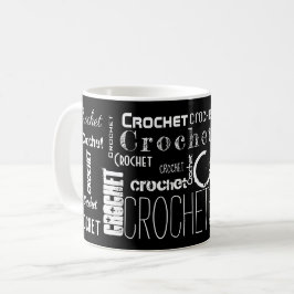 Caneca De Café CROCHET! Tipografia