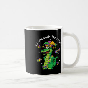 Caneca De Café Crocodilo do Mardi Gras Aqui Parecendo Um Lanche