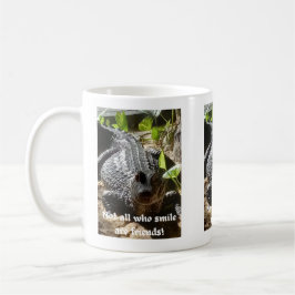 Caneca De Café crocodilo "nem todos que sorriem são amigos"
