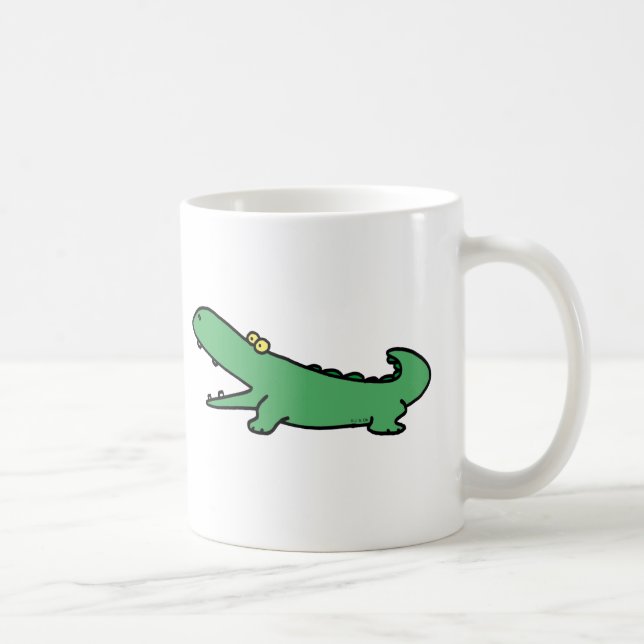 Caneca De Café Crocodilo verde (Direita)