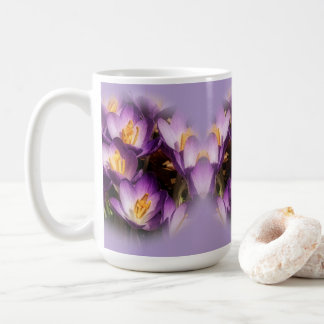 Caneca de Café Crocus Roxo