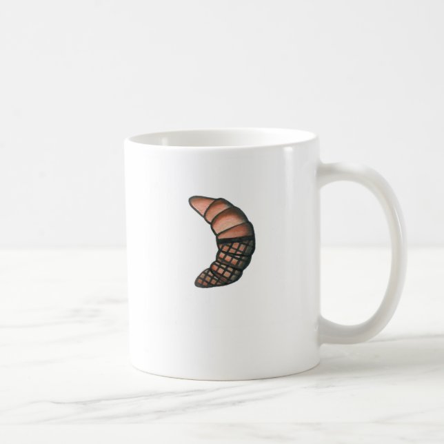 Caneca De Café Croissant em meias do Fishnet (Direita)